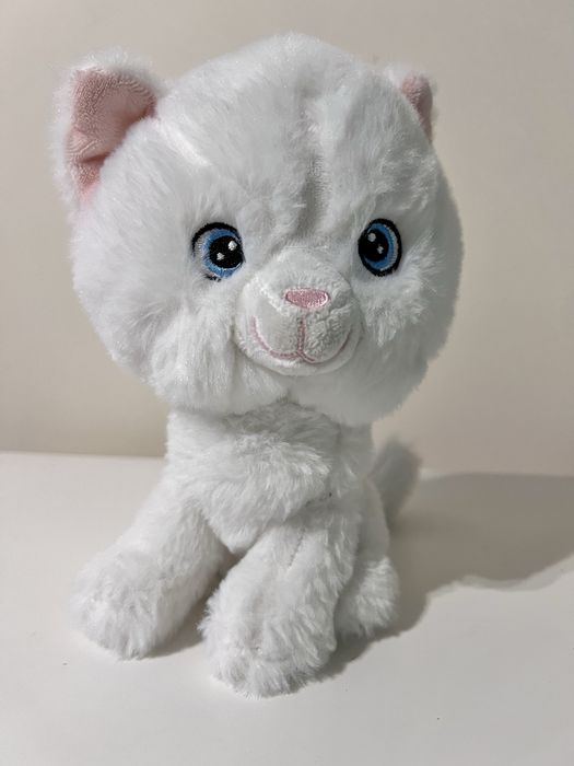 Pluszak biały kotek