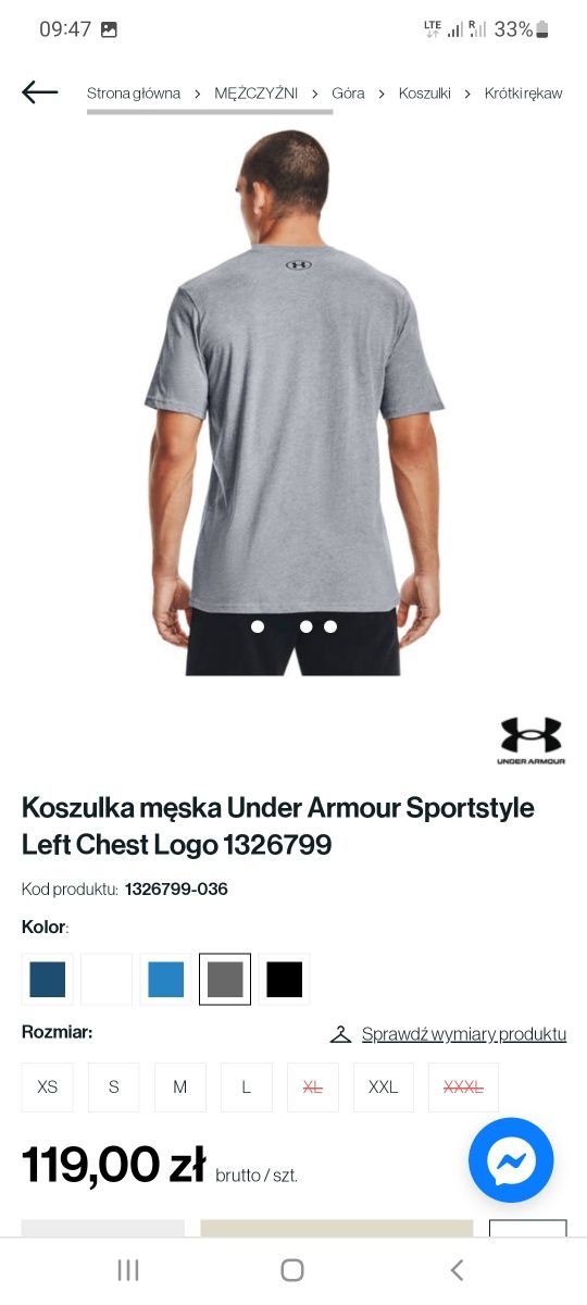 Koszulka męska Under Armour Sportstyle Left Chest Logo