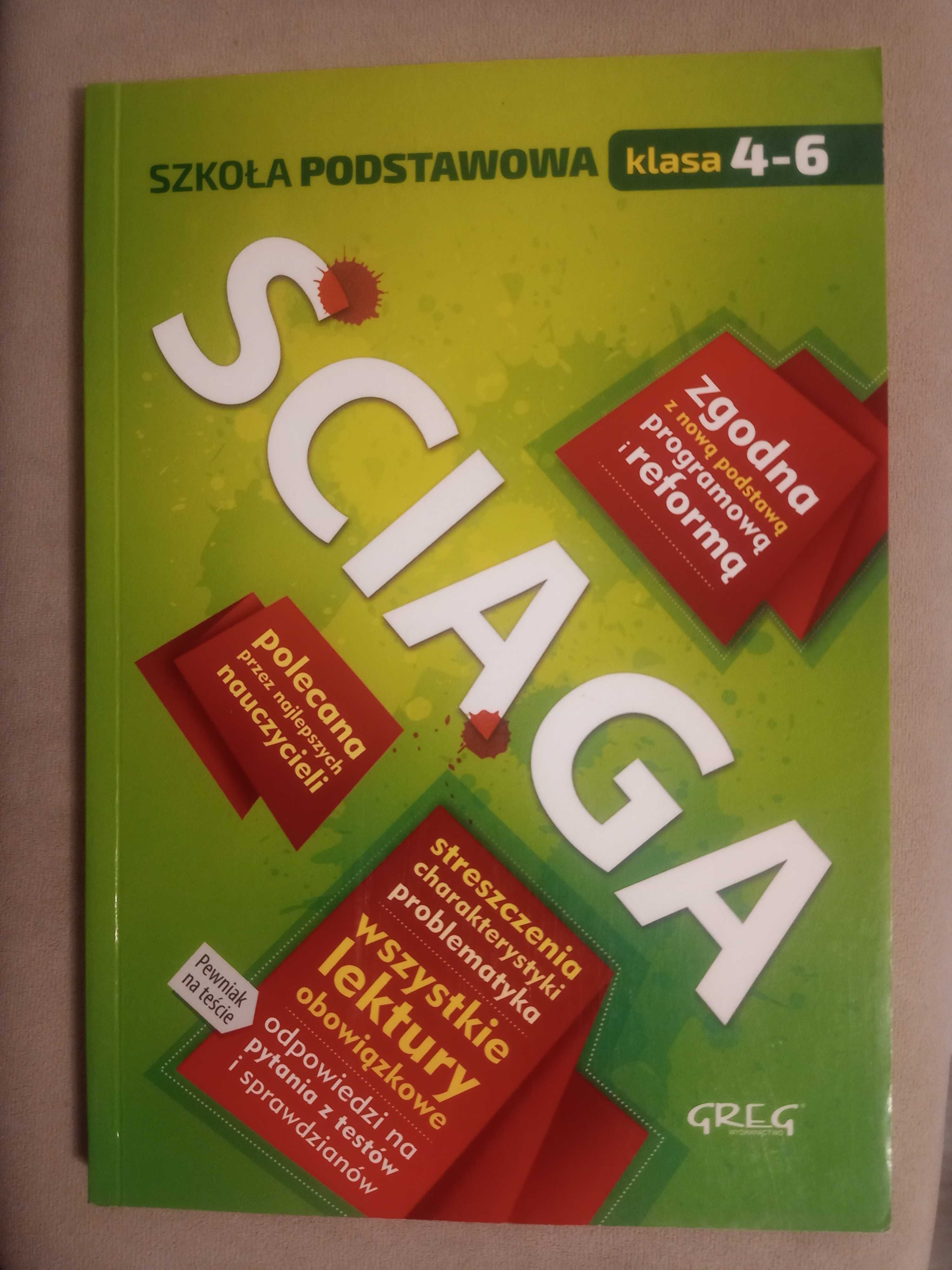Ściąga język polski szkoła podstawowa klasy 4-6 GREG