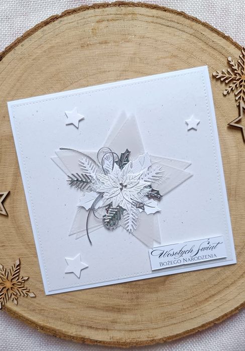 Kartka Bożonarodzeniowa Handmade Ręcznie robiona