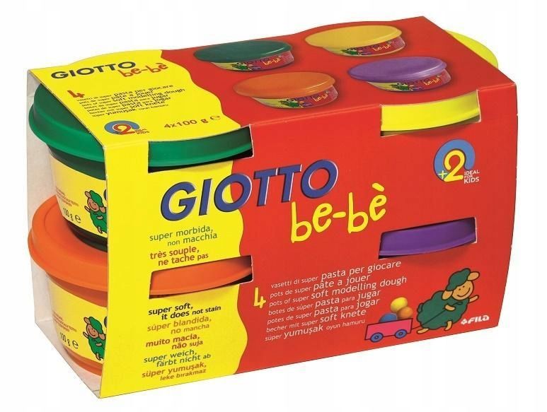 Ciastolina 4x100gr Zestaw 2 Bebe Giotto, Giotto