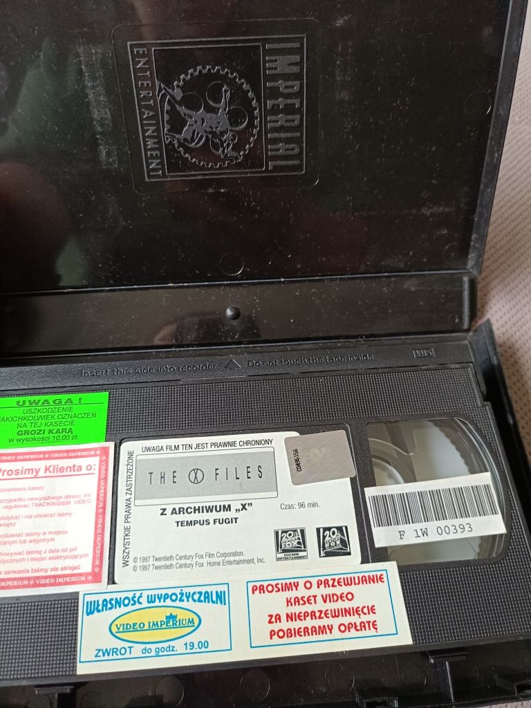 Film video VHS Archiwum x