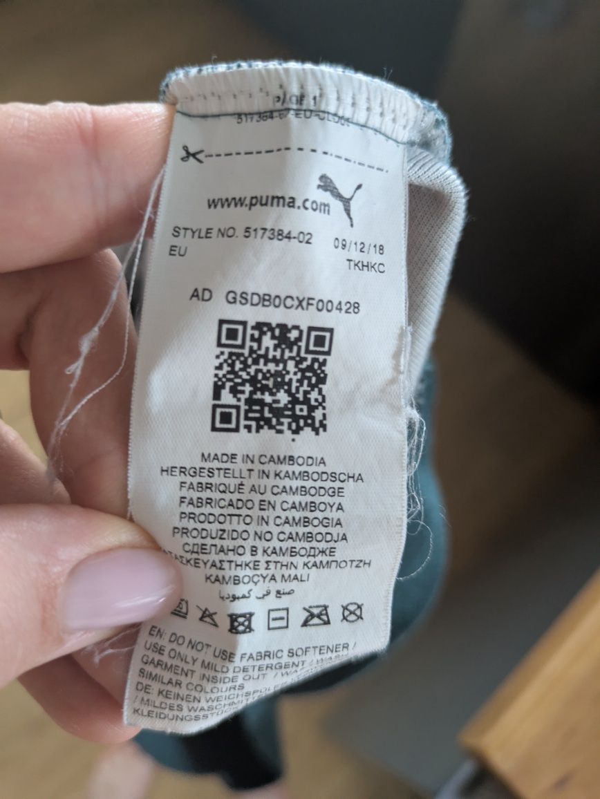 Bluza butelkowa zieleń Puma S-M