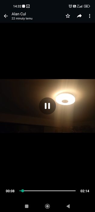 Lampa LED pokój dziecięcy RGB głośnikiem bluetooth