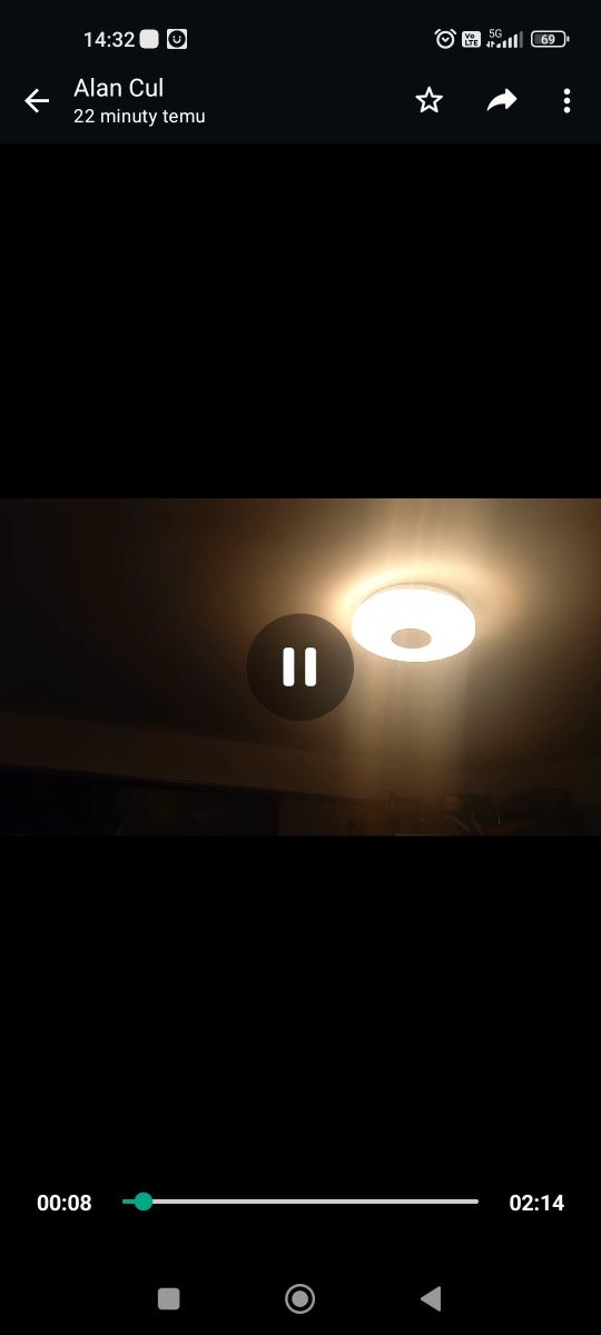 Lampa LED pokój dziecięcy RGB głośnikiem bluetooth