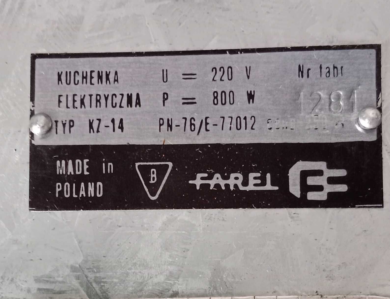 Zabytkowa kuchenka, maszynka elektryczna z PRL-u .Staroć.