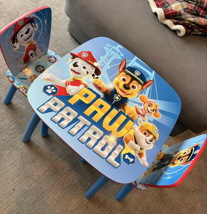 Patrulha Pata - Set de Mesa e 2 Cadeiras