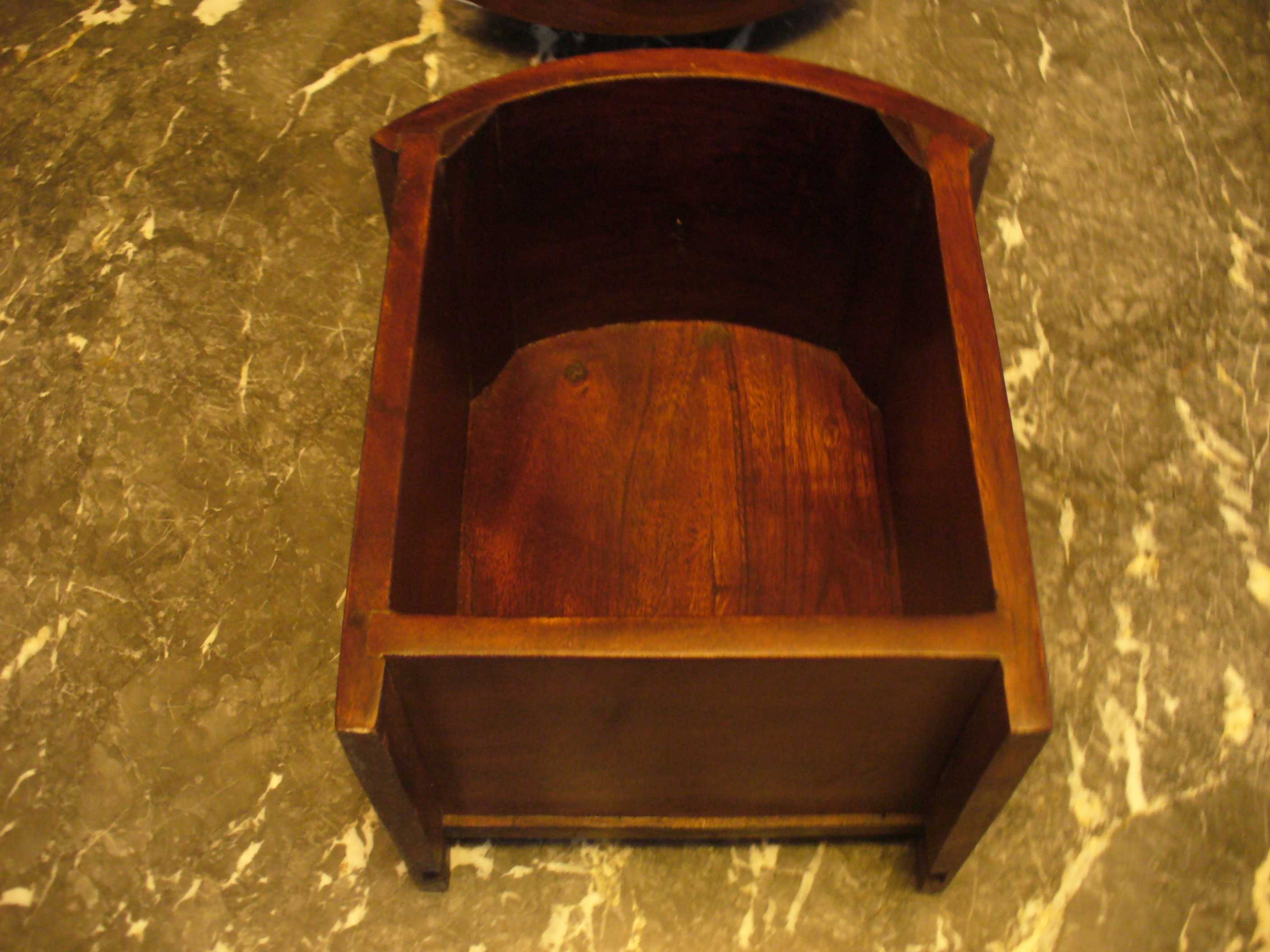 Okrągła komoda, szafka w stylu kolonialnym, palisander
