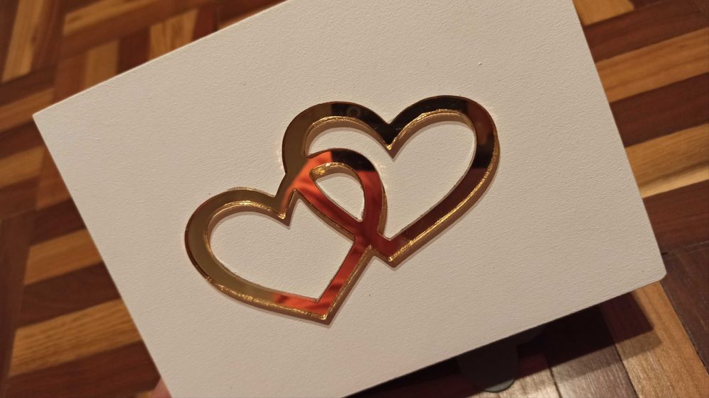 Pudełko na obrączki  z chrobotkiem  ŚLUB