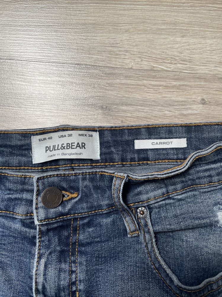 Jeansy męskie Pull&Bear Carrot 42