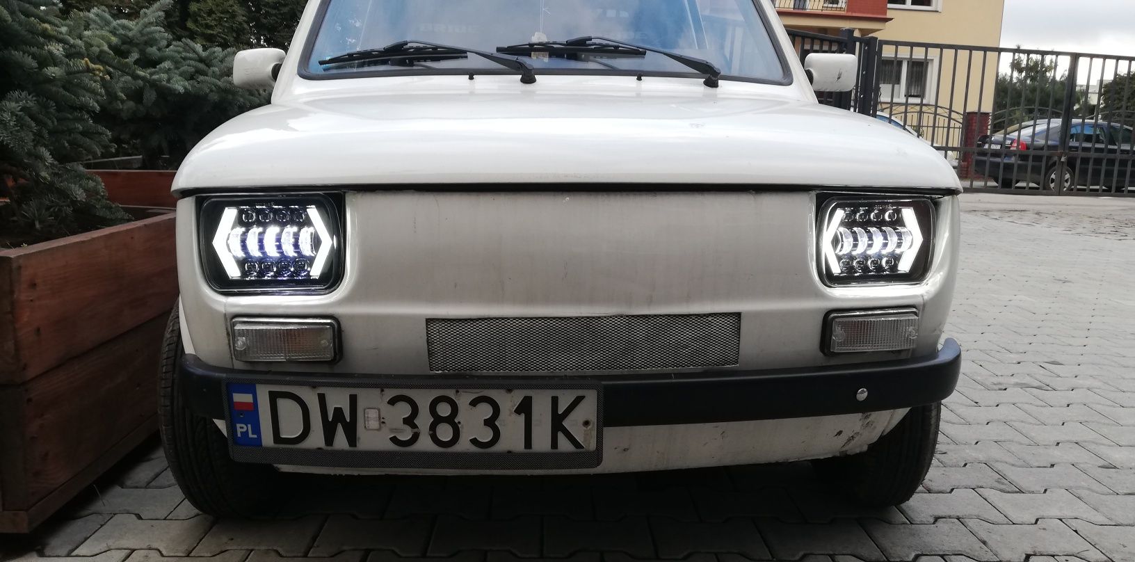 Fiat 126p lampy przednie LED nowe tylko u mnie super design