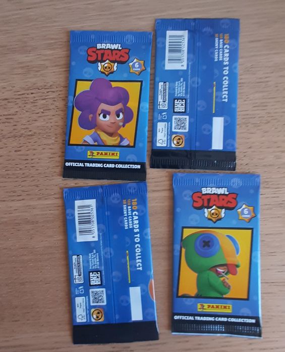4 saquetas coleção brawl stars