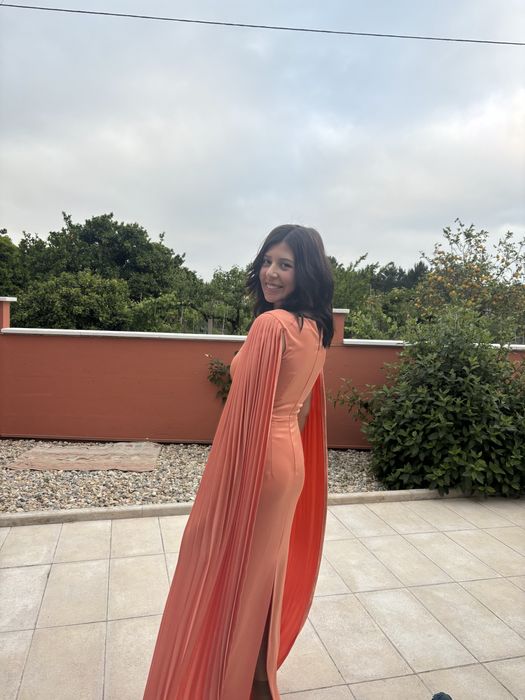 Vestido de gala cetim