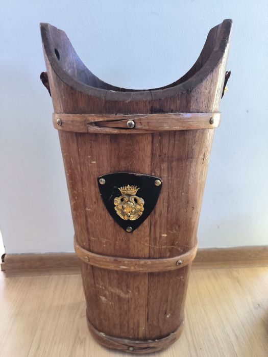Parasolnik stojak na parasole vintage drewno