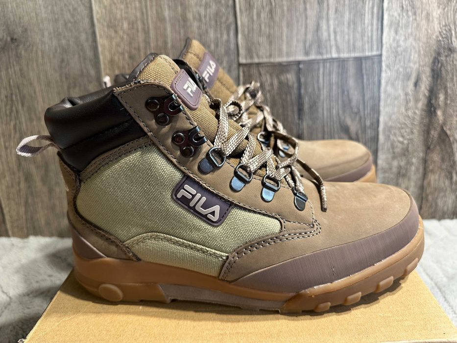 buty botki męskie skórzane fila 40