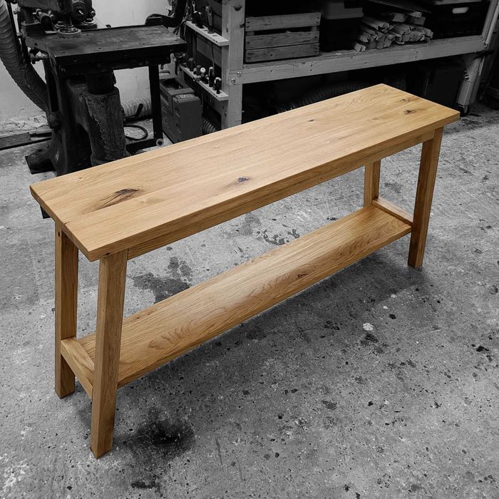 Konsola stolik drewno dąb