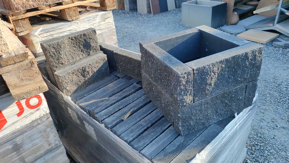 Bloczek uniwersalny do budowy grilla palisada obrzeże cegła łupana mur