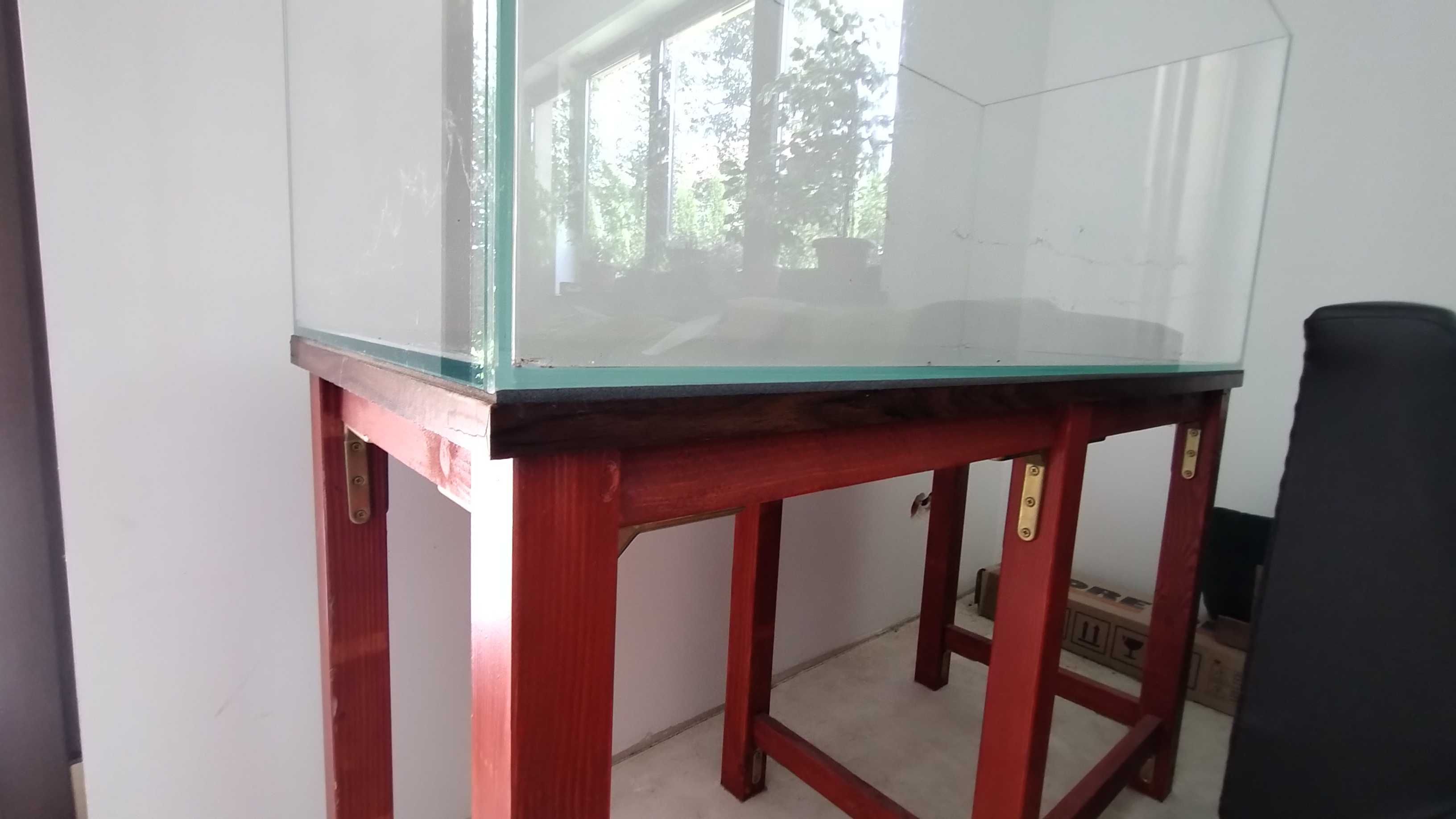 Drewniany stolik pod akwarium 120x50 wytrzymały