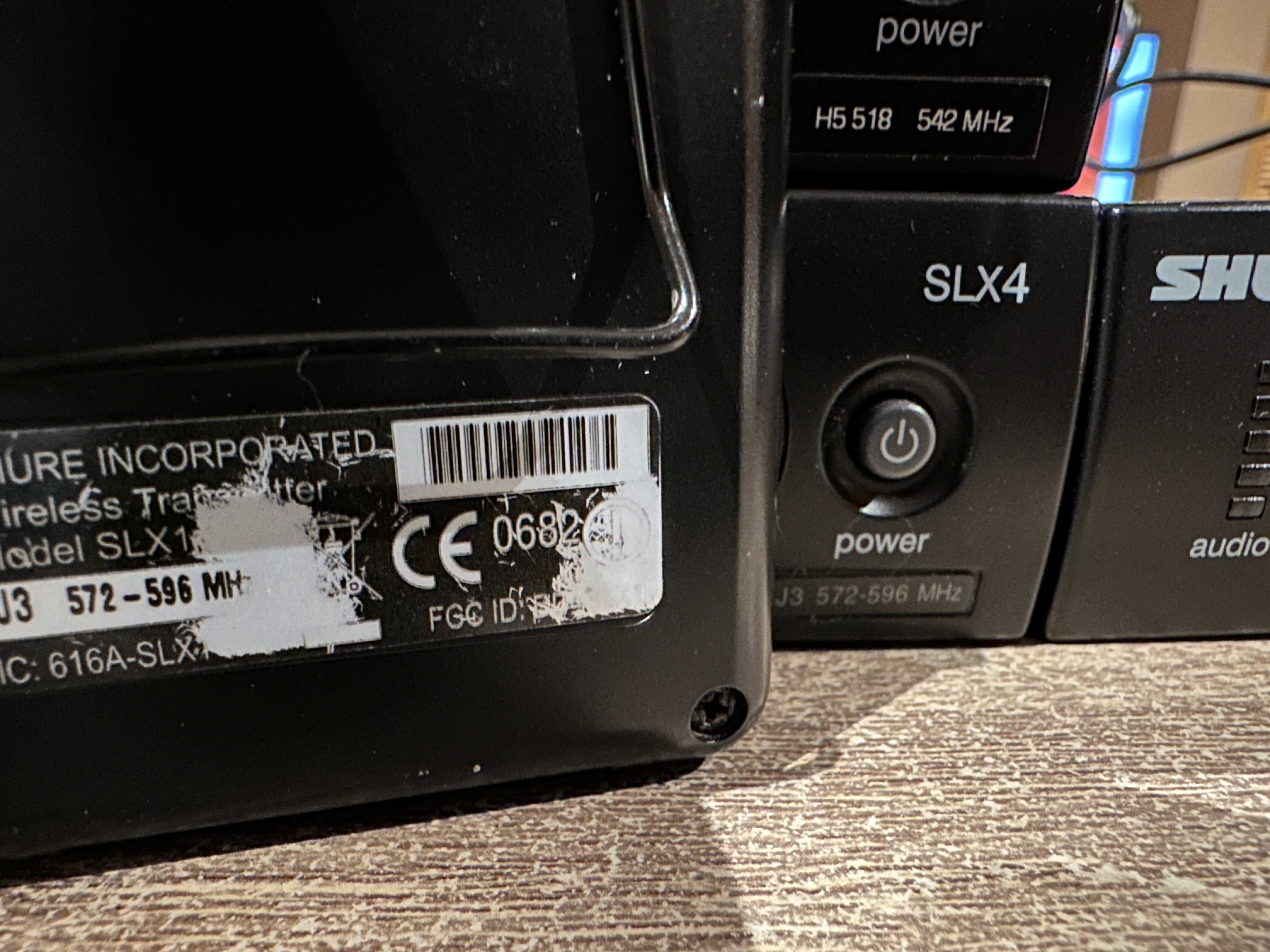 Mikrofon shure slx 4 i slx 1