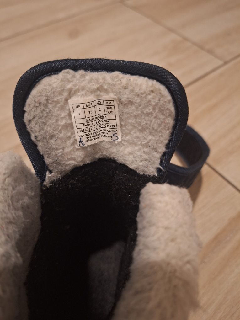Śniegowce buty zimowe Jack Wolfskin r. 33 (ok 22cm, dł.stopy 20cm)