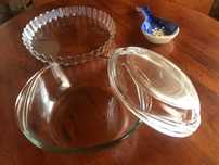 Tarteira e panela em pyrex