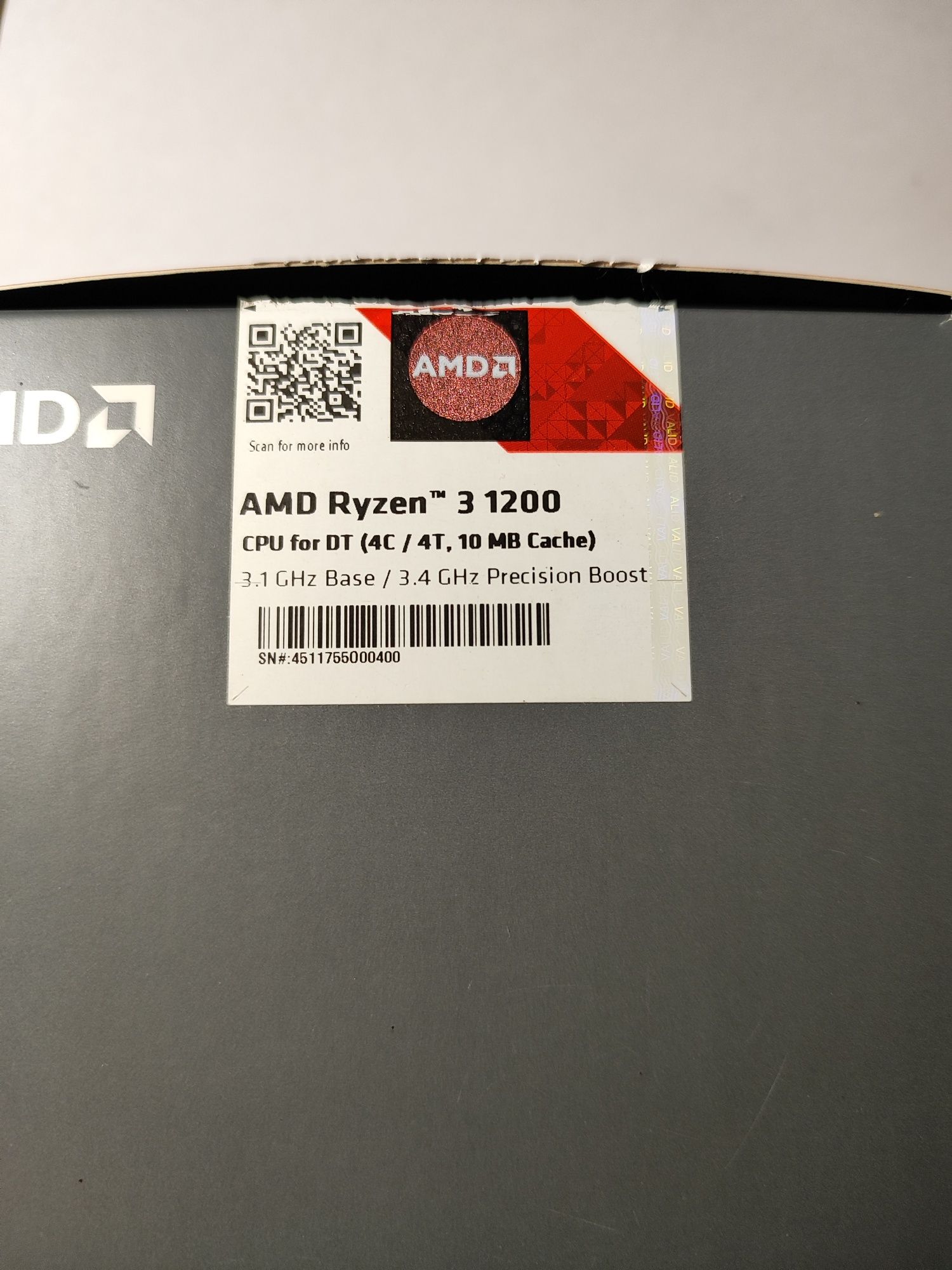 AMD Ryzen 3 1200 AF