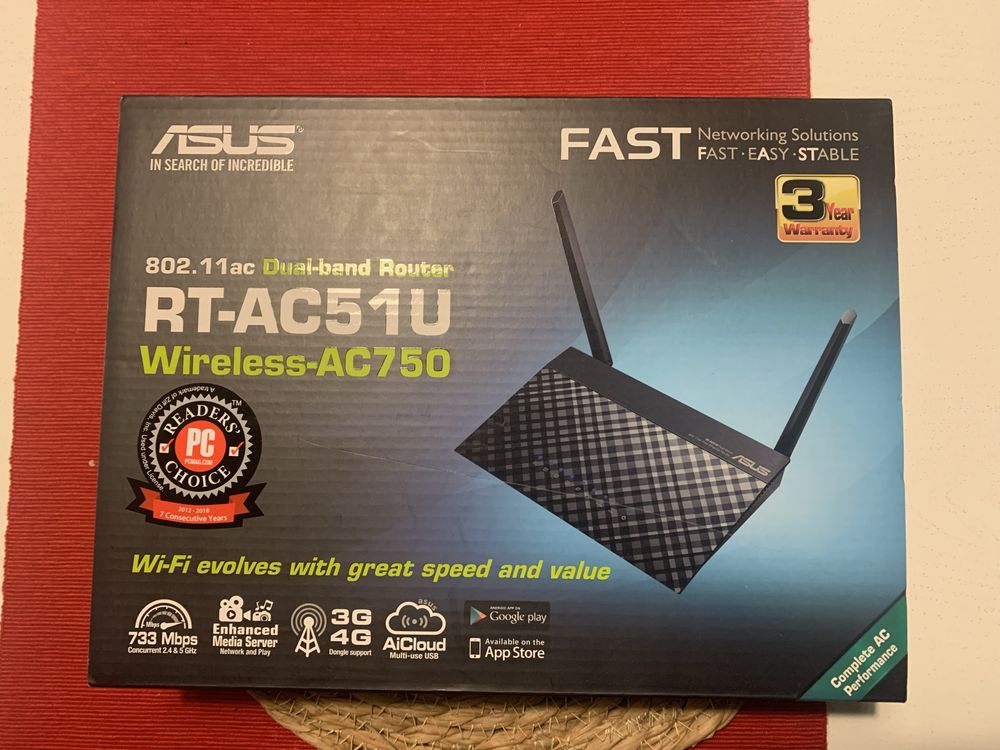 Router Asus RT-AC51U 802.11n (Wi-Fi 4)