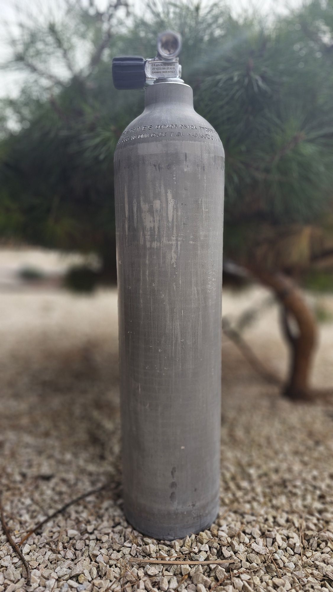 Butla Polaris 7 litrów aluminiowa z zaworem