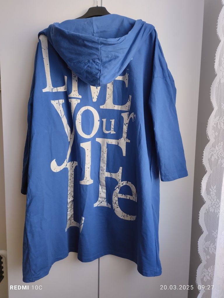 Długa bluza kardigan oversize Bon prix 48/50