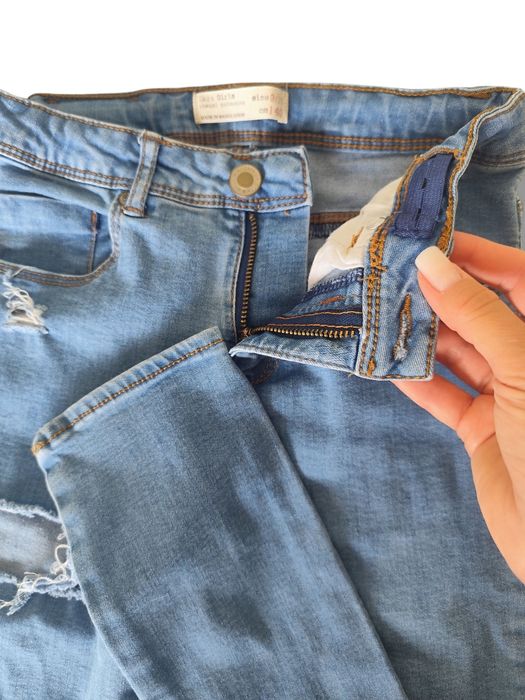 Lote Calças de ganga 3 peças, menina até 134cm