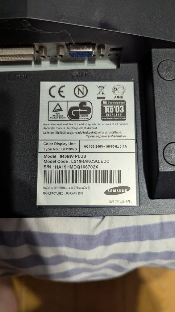 MOHMTOP samsung syncmaster 940bw plus
