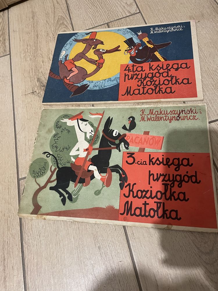 Dwa state komiksy o Koziołku Matołku.