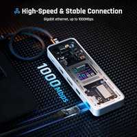 NOVO! Dockcase Smart USB-C Hub 10-In-1 Explorer Edition (Matte Black]