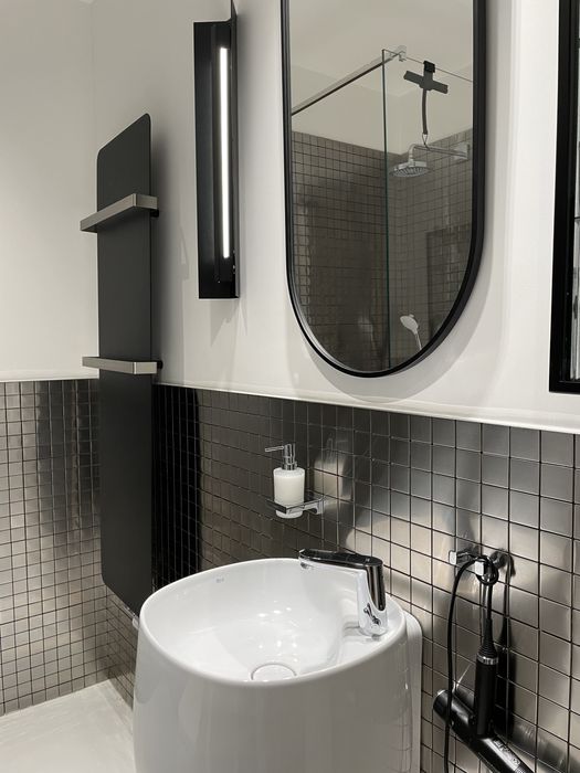 Lustro 200x100 w ramie dębowej, szkło OptiWhite