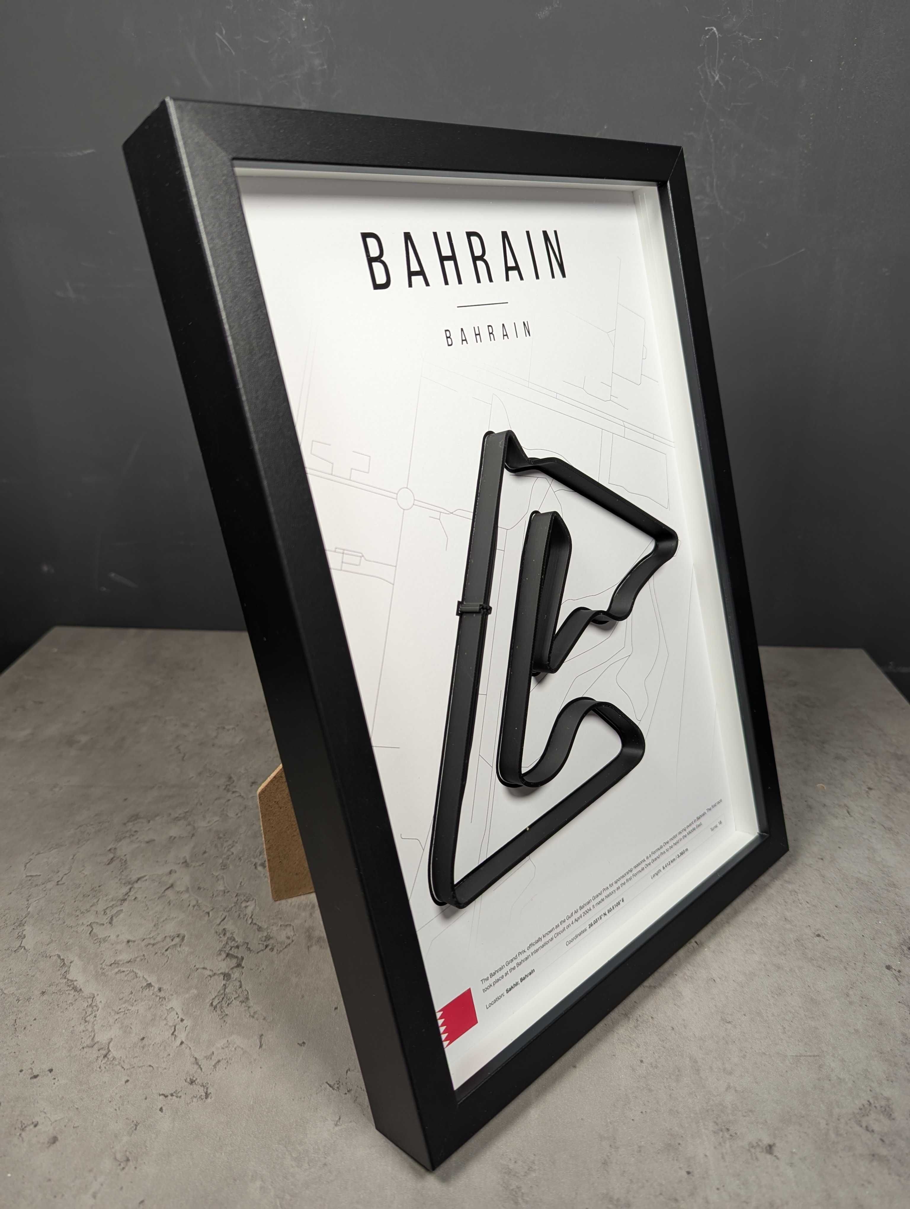 Об'ємна Рамка з 3D Трасою BAHRAIN Бахрейн 32x23x3 F1 BAHRAIN GP