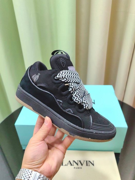 ‼️НОВИНКА СЕЗОНУ‼️ Кросівки Lanvin чорного кольору (дуті,ланвін,кеди)