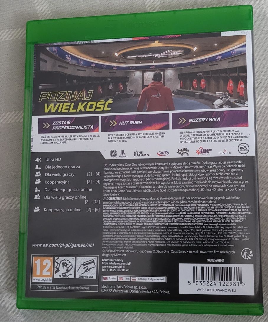FIFA 21 PL / NHL 21 ANG Xbox One / Series X