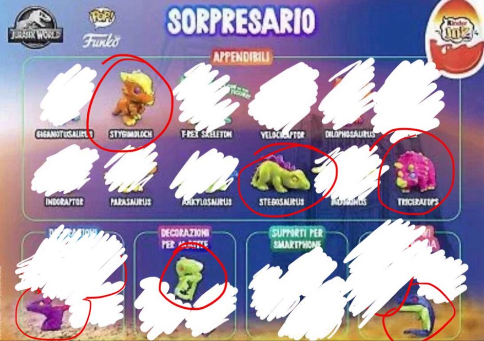 Динозавр kinder funko