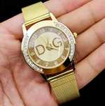 Złoty zegarek D&G damski