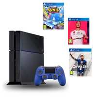 Playstation 4 Fat 500GB | 1 Comando + 3 Jogos - Garantia 18 meses