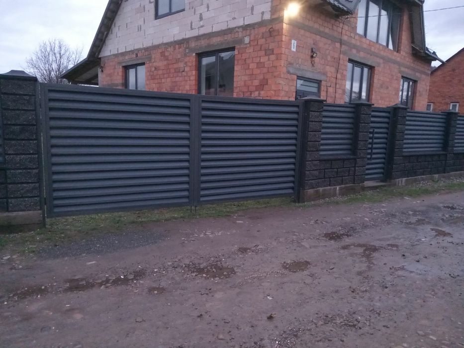Паркани жалюзі, ламелі, горизонт, ранчо