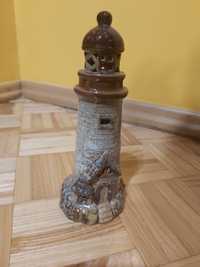 Figurka ceramiczna latarnia morska retro prl