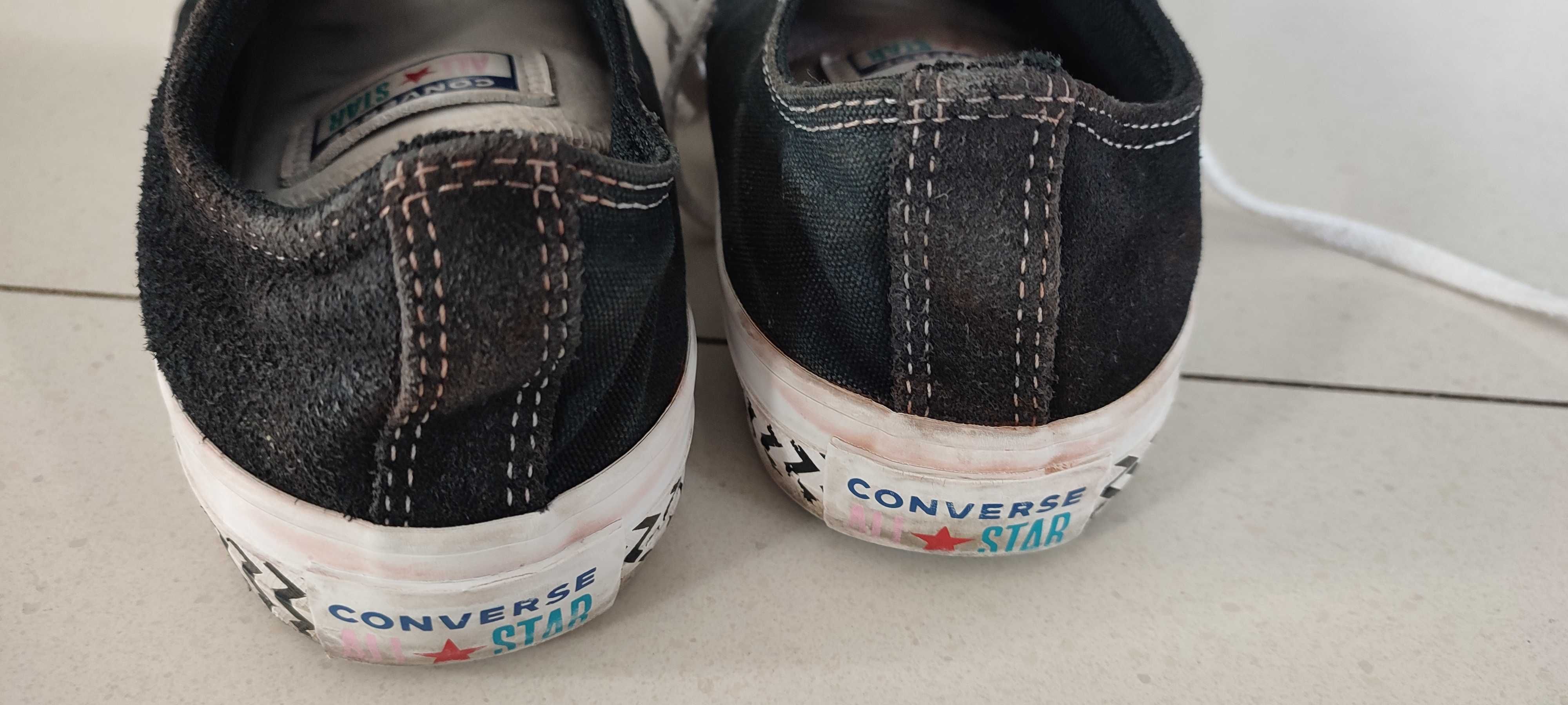 Converse czarno białe