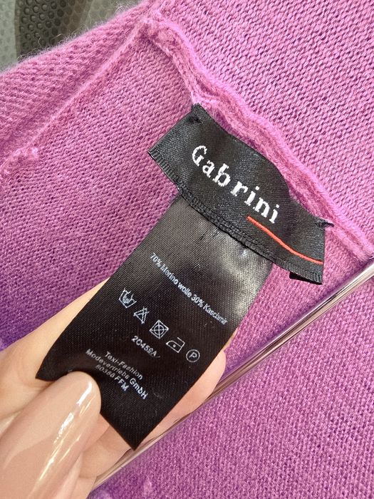 Narzutka wełniana kaszmir poncho kardigan merino plus size jesień