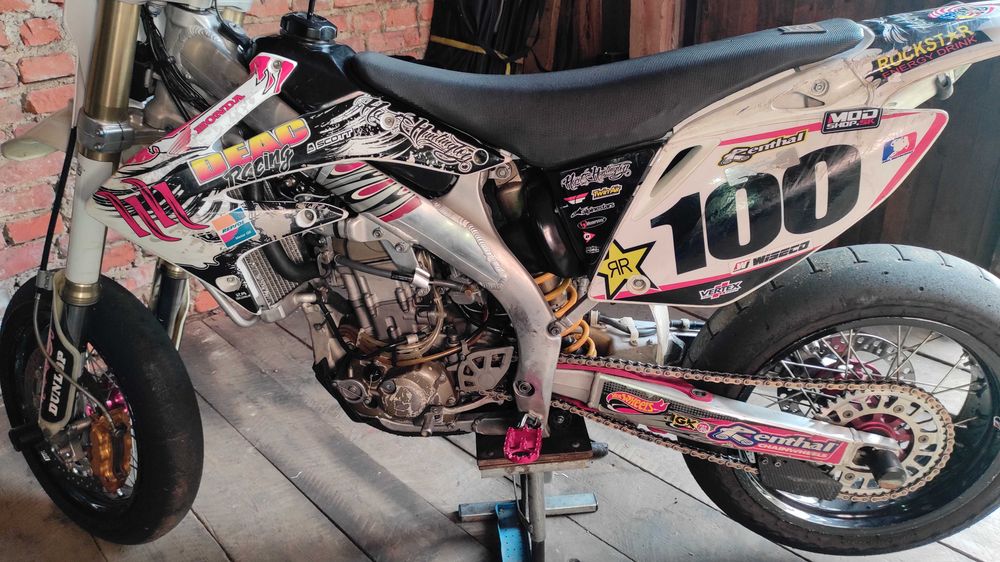 Honda CRF 450 R prawdziwe Supermoto = wyjątkowa adrenalina