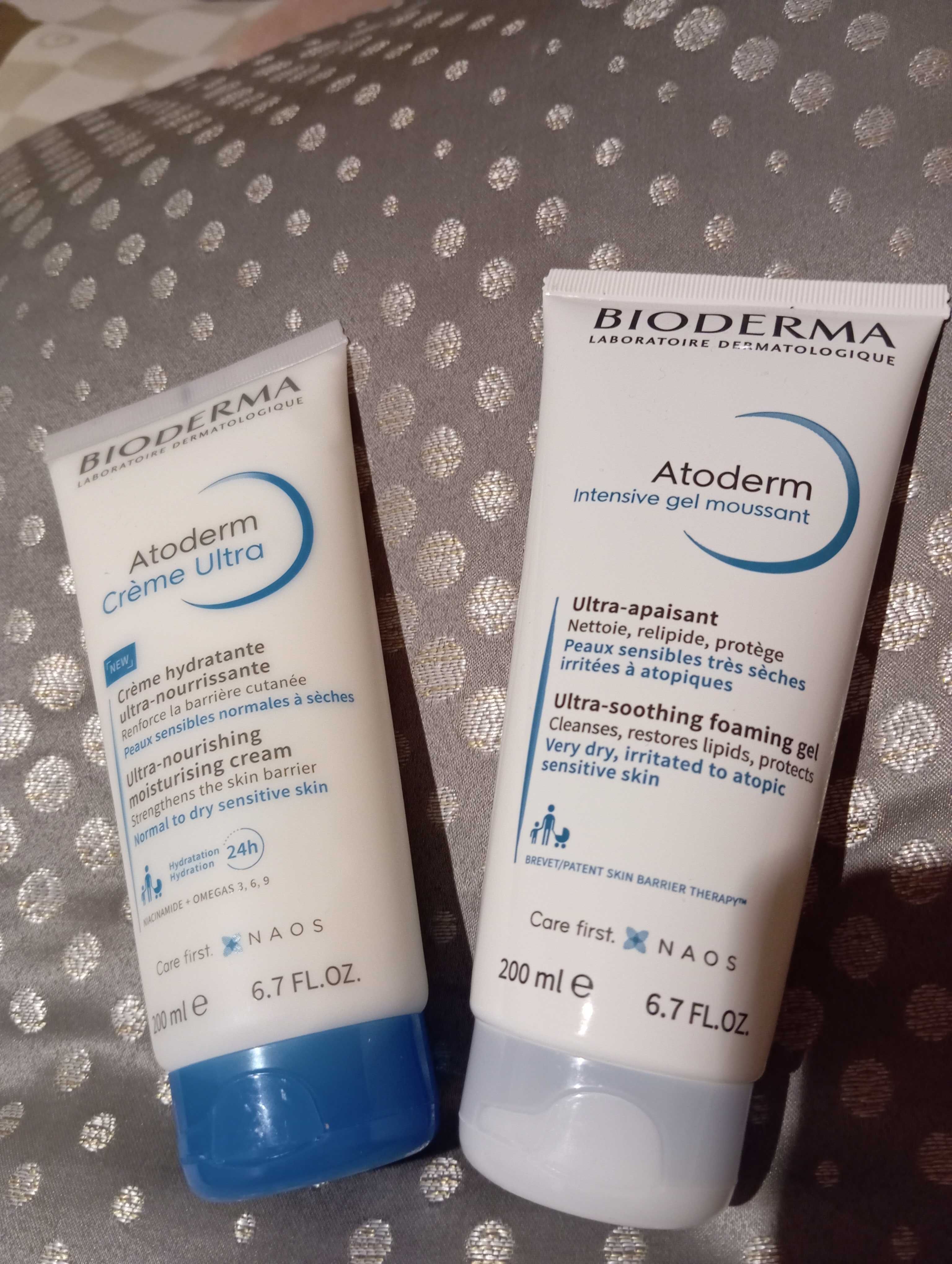 Bioderma zestaw Atoderm żel i krem