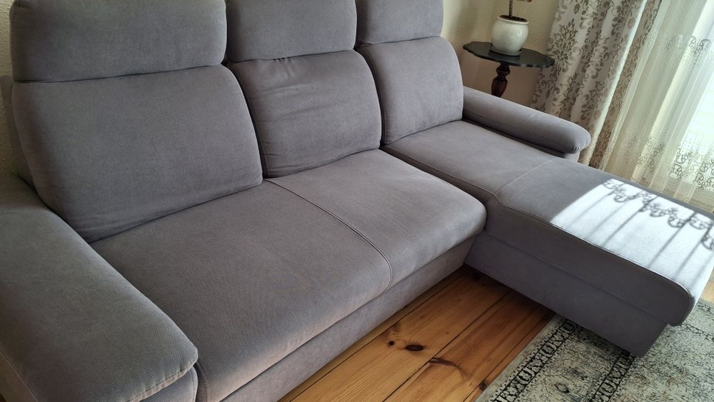 Kanapa narożna kolor szary