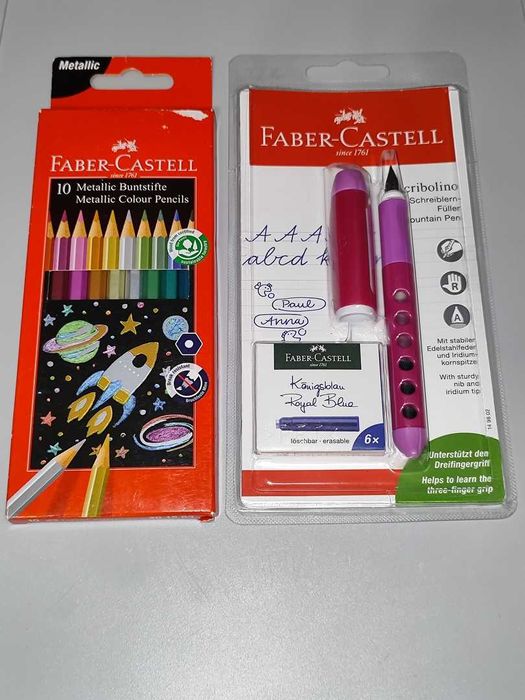 Pióro Wieczne Faber-Castell Scribolino Pomarańczowe Nowe + Gratis [4]