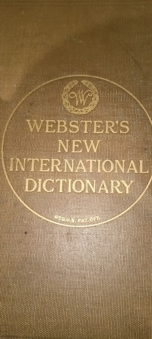 Zabytek - Webster's New International Dictionary - 1934 r.