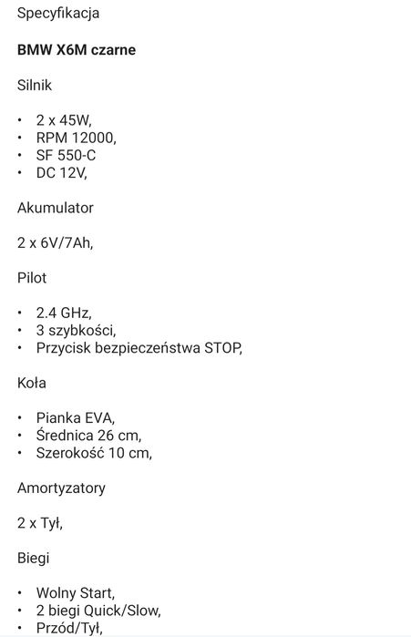 Elektryczne auto BMW X6M